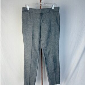 Women's Gray Slim Fit Cropped Ankle Dress Pants Size 4 Work Office